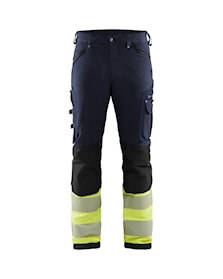 Hi-Vis 4-way-stretch trousers without nail pockets